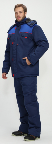 Костюм ФЛОФТ-1 зимний с БР (т.синий/васильковый)