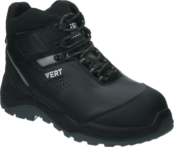 Ботинки VERT ПУ/ТПУ кожаные с КП и КС (черный)