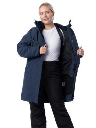 Куртка-парка BRODEKS KW 258 женская зимняя (синий)