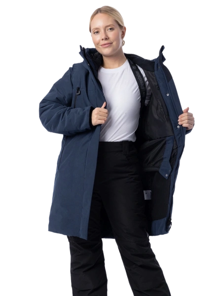 Куртка-парка BRODEKS KW 258 женская зимняя (синий)
