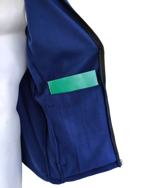 Куртка ТАЙФУН флис (синий)