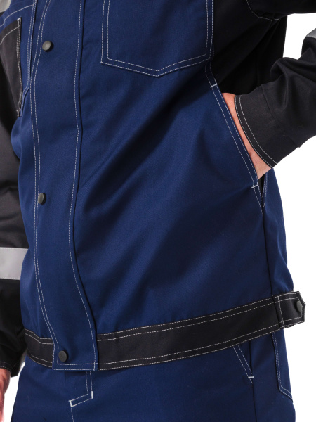 Костюм ВОЛГАРЬ с БР (т.синий/черный)