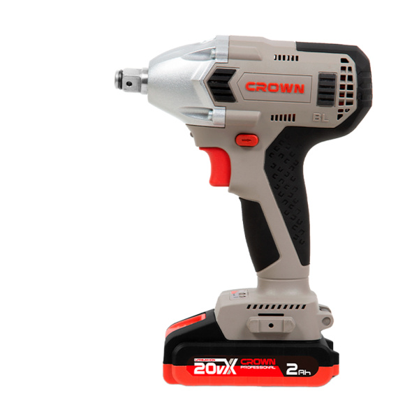 Аккумуляторный ударный гайковерт CROWN CT22015HX-2 TB 20В B3+ 2х2.0Ач 320Нм