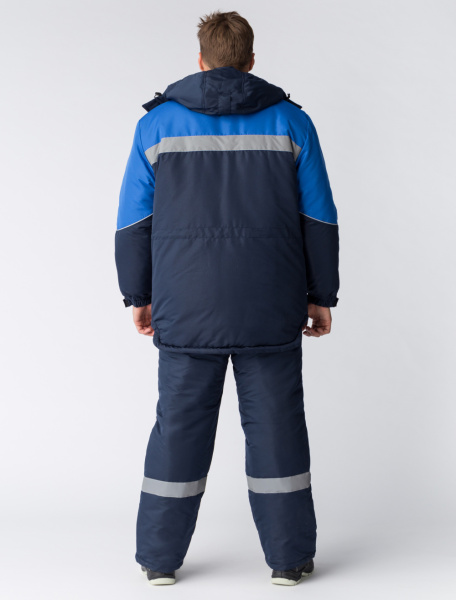 Костюм БАРРИК-2 СОП К. зимний с ПК (т.синий/васильковый)