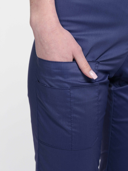 Костюм хирургический MEDLINE МОДЕРН-004 женский с БР (т.синий)