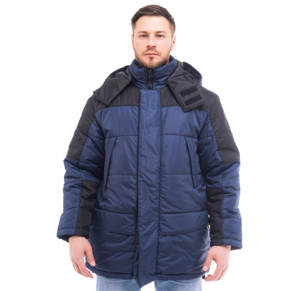 Куртка СИТИ зимняя (т.синий/чёрный)