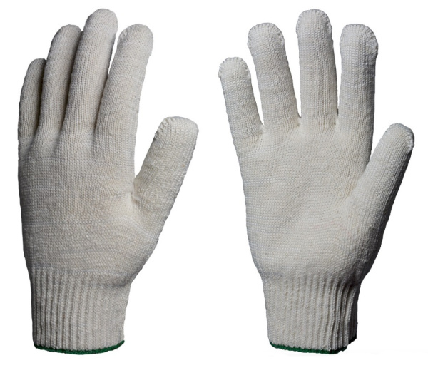 Перчатки ЛЮКС х/б 10кл. 150текс (белый)