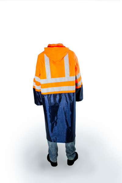 Плащ ГРОЗА (оранжевый/синий)