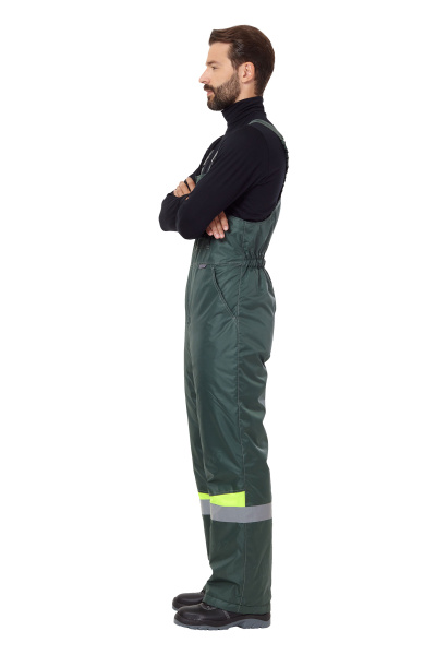 Костюм КОМФОРТ зимний с ПК (т.зеленый/неоновый)