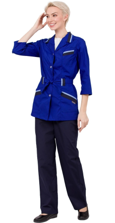 Костюм КАПЕЛЬ женский с БР (синий) женские медицинские