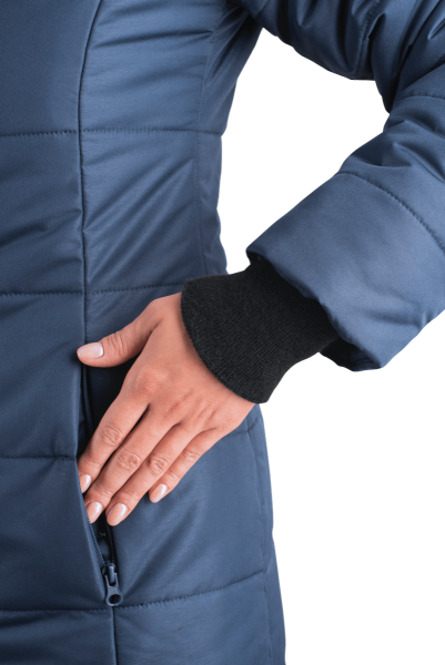 Пальто ФЬЮЖЕН женское зимнее (т.синий)