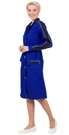Халат ЖАСМИН женский (василек/т.синий)