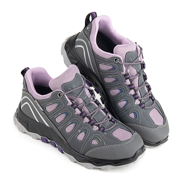 Полуботинки ЛИДЕР WG9-17-MNT-3 ПУ-Резина женские (серо-лиловый)