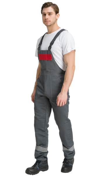 Костюм RONTA KS812 с ПК (т.серый/красный)