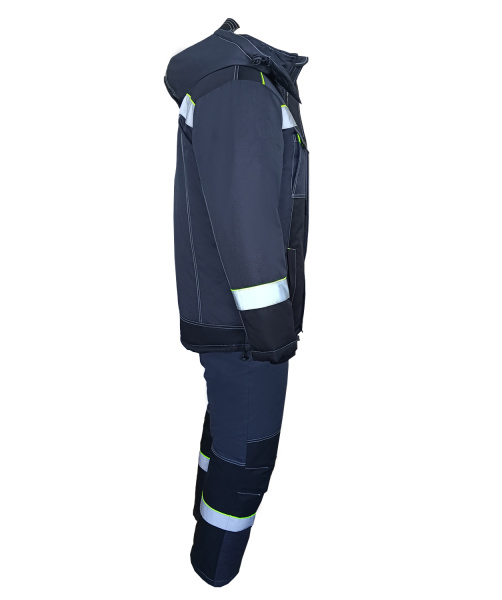 Костюм ОРЕГОН-МЕМБРАНА зимний с БР (т. серый/черный/лимонный)