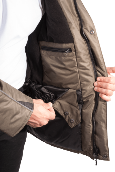 Куртка ДИКСОН зимняя (хаки/чёрный)