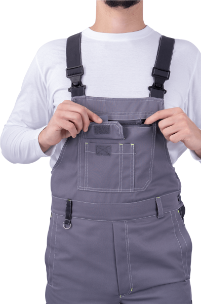 Полукомбинезон ЭДВАНС (серый/т.серый/черный)