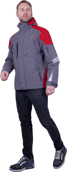 Куртка-штормовка РЕСПЕКТ (синий/красный)