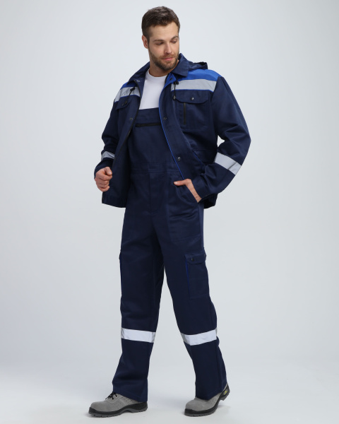 Костюм НЕЙЧ-2 СОП К. с капюшоном с ПК (т.синий/васильковый)