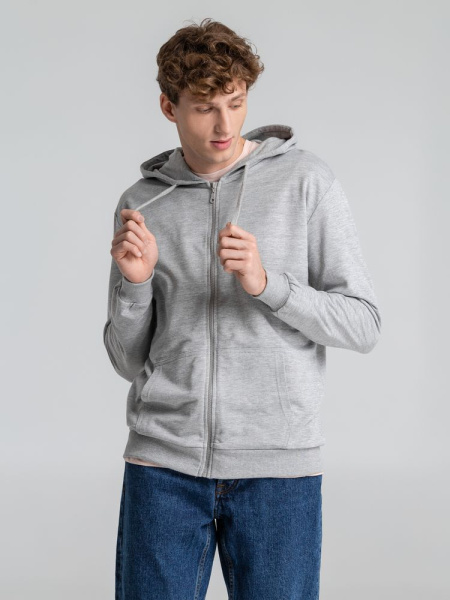 Толстовка SIVERGA 2.0 на молнии с капюшоном (серый меланж)