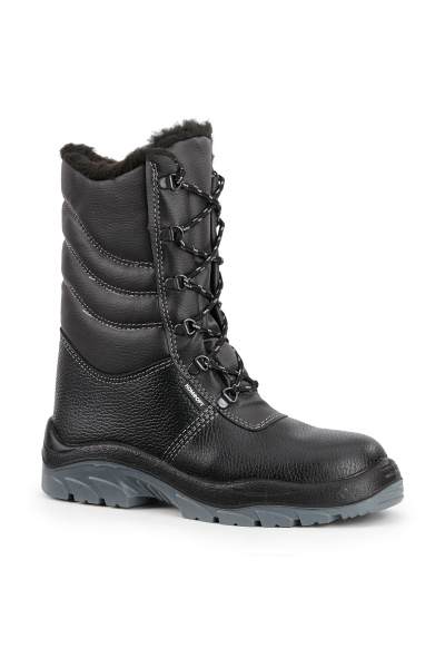 Ботинки КОМФОРТ зимние с высокими берцами с МП (черный)