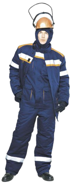 Костюм ЭНЕРГИЯ-Г зимний 91,4 кал. с ПК (т.синий/оранжевый)