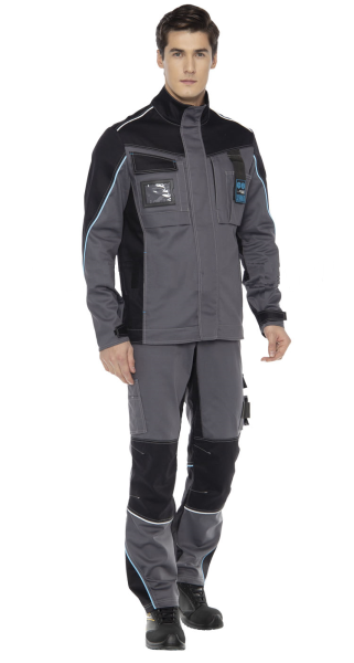 Костюм ИНДЕВОР с БР (серый/черный)