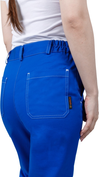 Костюм РАЦИОНАЛИЗАТОР женский с БР (василёк/серый)