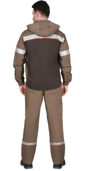 Костюм СИРИУС-РОДОС с БР (св.коричневый/т.коричневым)