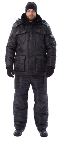 Куртка охранника зимняя (черный)