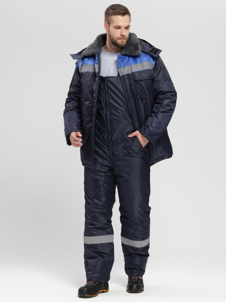 Костюм Т-УЛЬТРА-2 зимний с ПК (т.синий/васильковый)