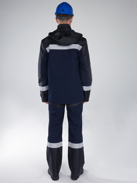 Костюм ЭКСПЕРТ-ОЙЛ антистатический с ПК (т.синий/черный)