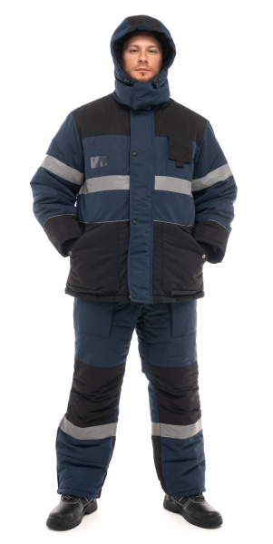 Костюм НОРДМЕН зимний с ПК (т. синий/черный)