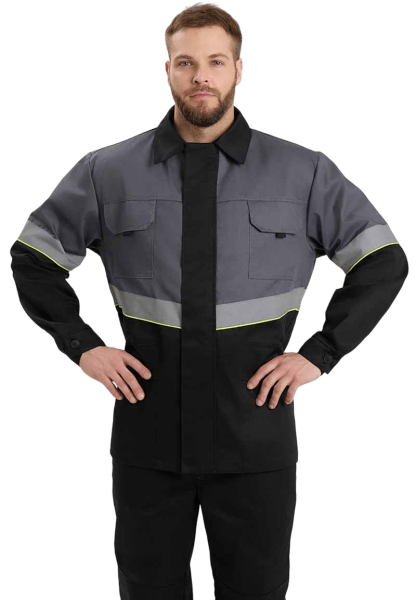 Костюм ЮЖНАЯ ШИРОТА с БР (черный/серый)