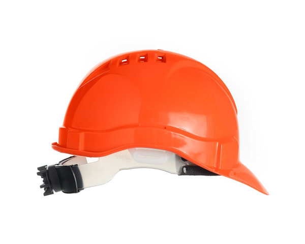 Каска ЕЛАНПЛАСТ ЕВРОПА-ЛЮКС с храповником (оранжевый)