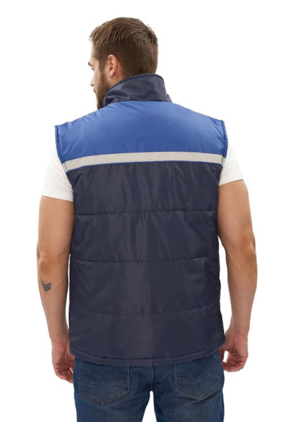 Жилет ФАВОРИТ зимний с СОП (синий/васильковый)