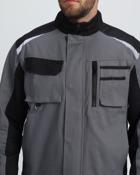 Куртка МИЛАН NEW CH МВО (т.серый/черный)