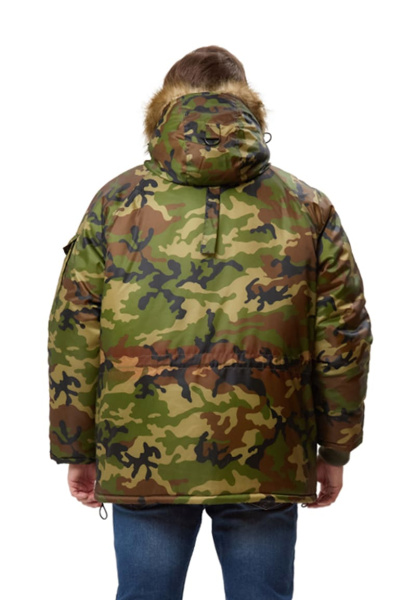 Куртка АЛЯСКА зимняя удлиненная (кмф флора)