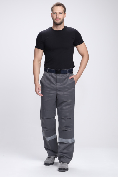 Костюм ФАВОРИТ-1 СОП IMP с БР (т.серый/серый/красный)