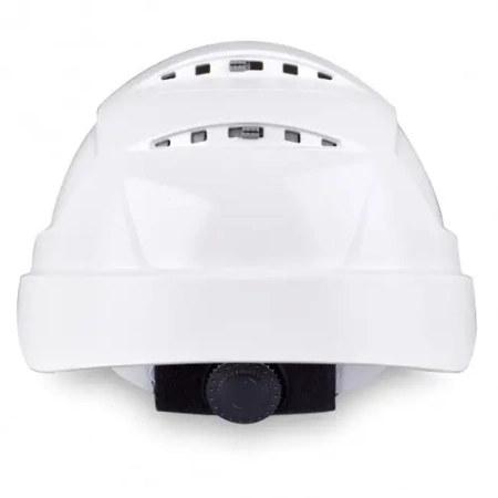 Каска защитная UVEX ФЕОС B-S-WR укороченный козырек храповик с 4х точечным ремешком (белый)