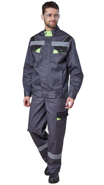 Куртка РЕСПЕКТ (серый/черный/лимонный)