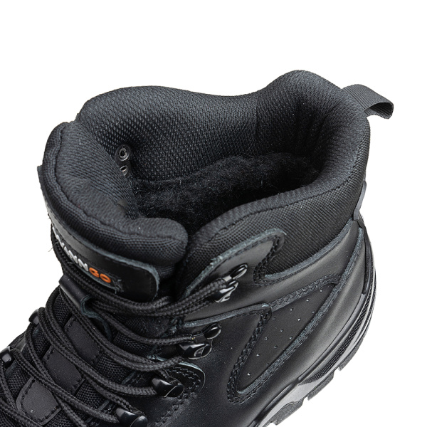 Ботинки ЛИДЕР WG2-01-LHM-1 ПУ-Резина шерст.мех (черный)