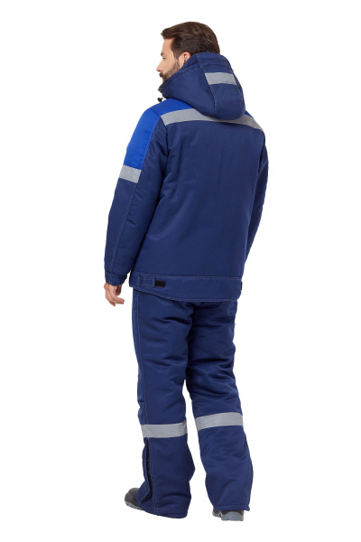 Костюм СТРАЙК зимний с ПК (т.синий/василек)