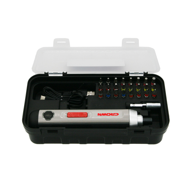 Аккумуляторный шуруповерт CROWN CT22033 IMC 3,6В Li-ion 2,0Ач micro-USB 0-200об/мин