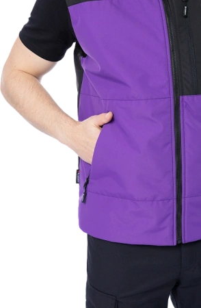 Жилет BRODEKS URBAN KW 133 зимний (фиолетовый/черный)