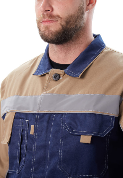 Костюм РОЛЬФ с ПК (т.синий/бежевый)