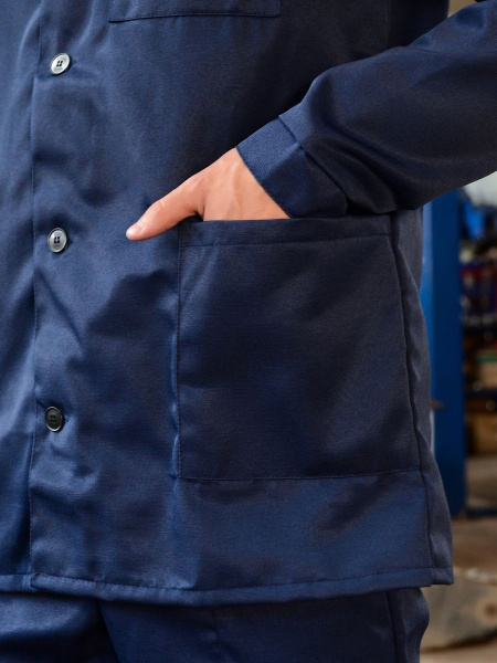 Костюм АСКЕТ-1 с БР (т.синий/лимонный)