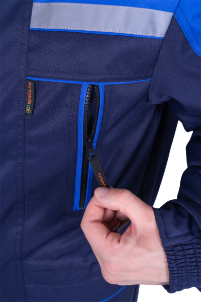 Куртка СПЕЦ зимняя (т.синий/васильковый)