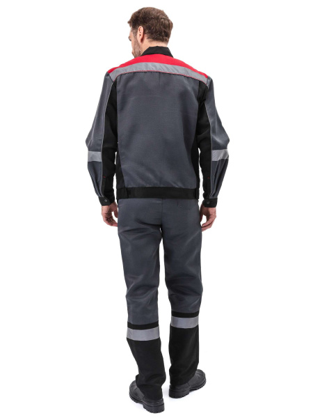 Костюм РЕСПЕКТ с ПК (серый/черный)