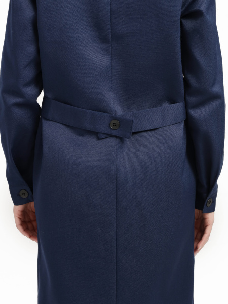 Халат ЛИГОР женский (т.синий/васильковый)